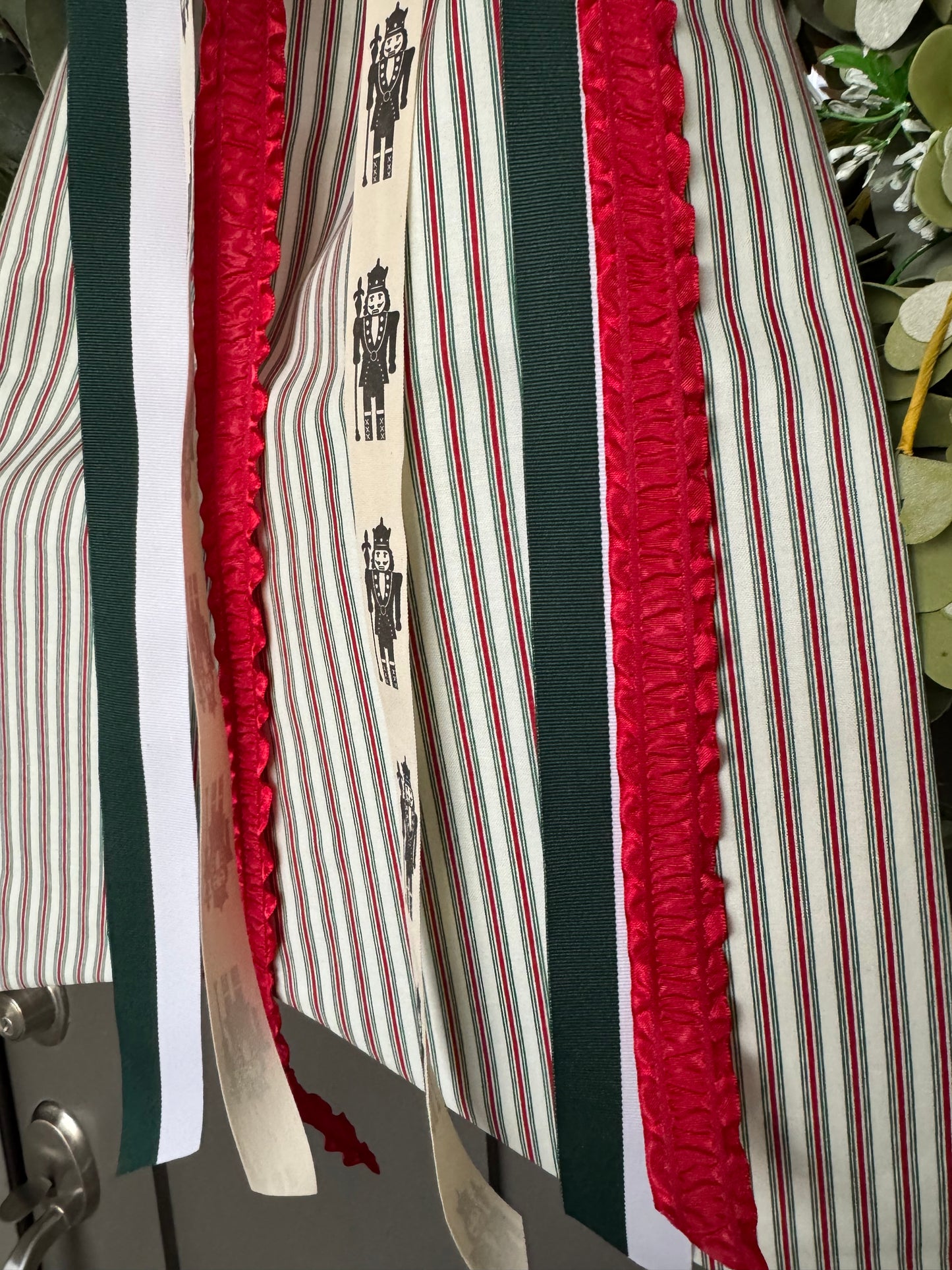Holiday Pinstripe Grand Bow