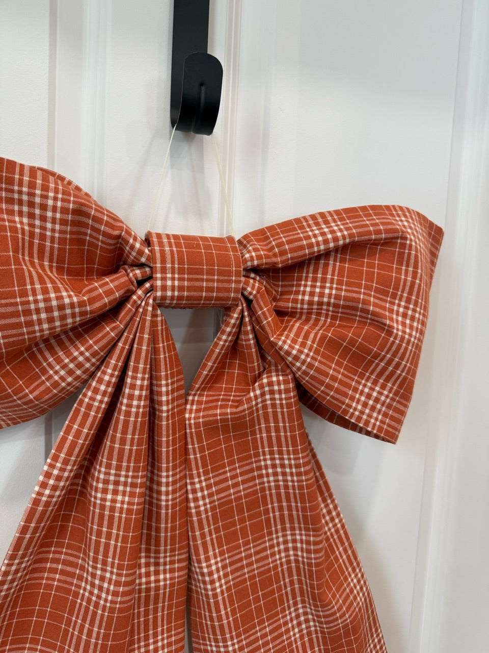 Rust Plaid Grand Bow