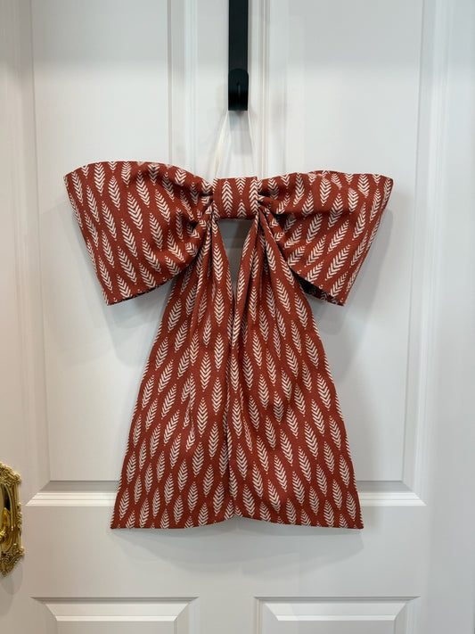 Rust & Cream Accent Grand Bow - SALE!