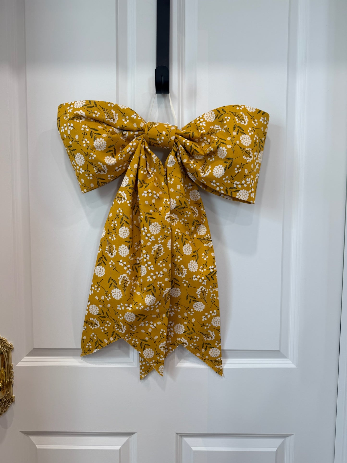 Mustard Floral Grand Bow