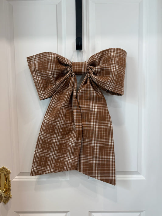 Chestnut Plaid Grand Bow - SALE!