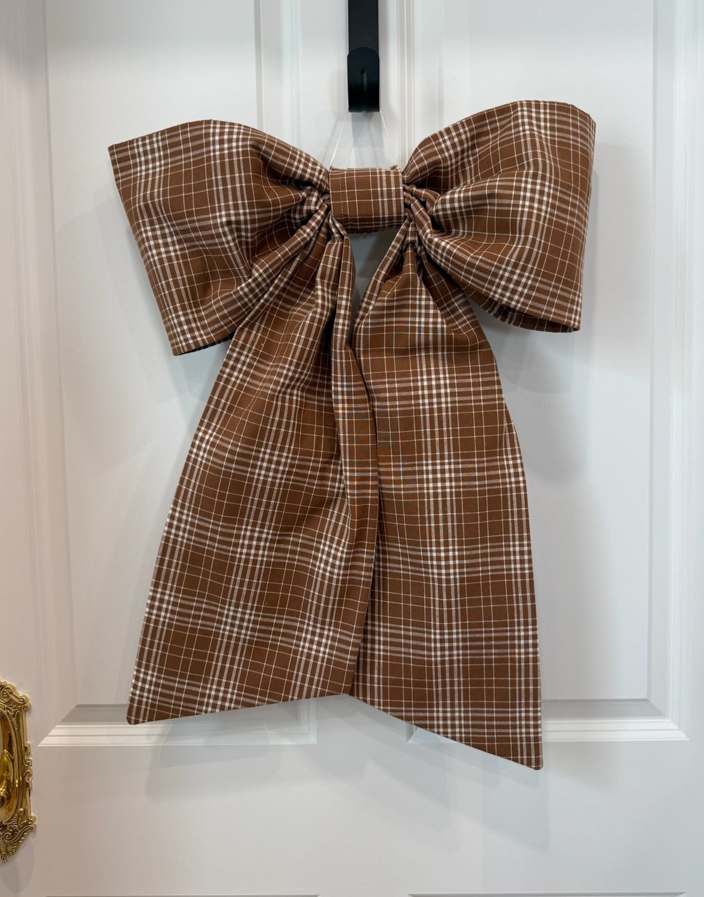 Chestnut Plaid Grand Bow