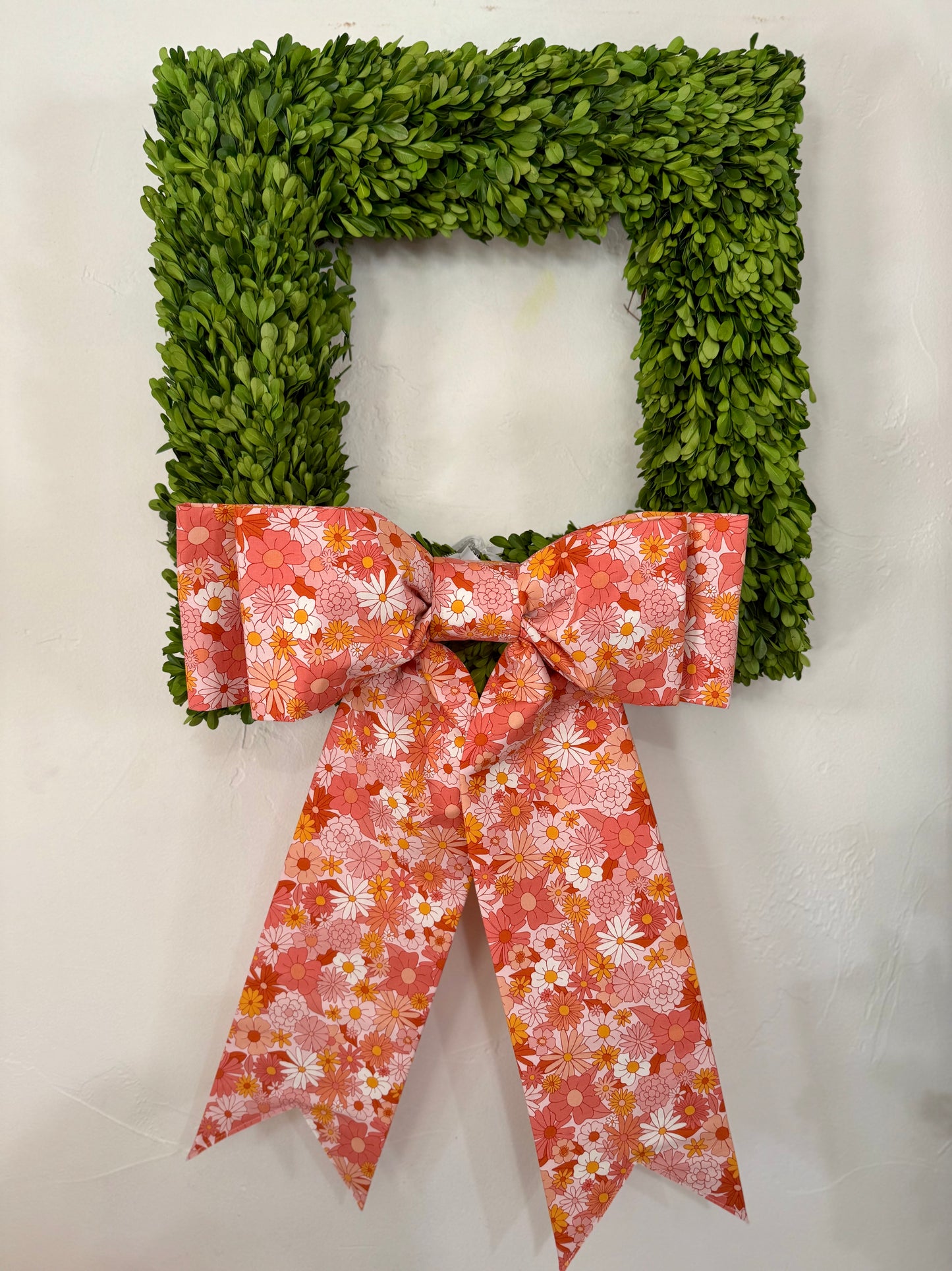 Florals in Pink Double Bow