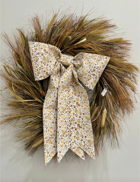 Light Fall Flowers Grand Bow - SALE!