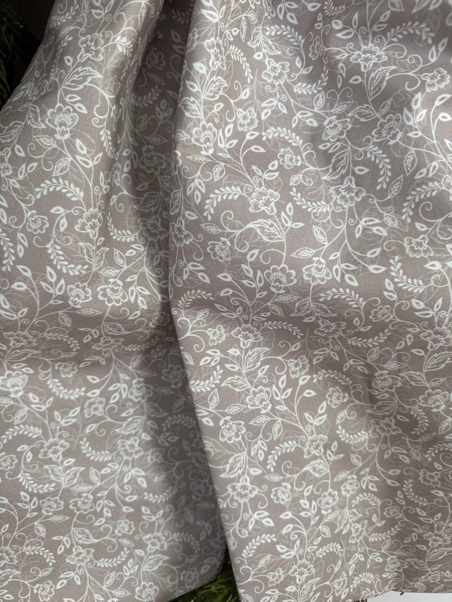Soft Neutral Floral Grand Bow