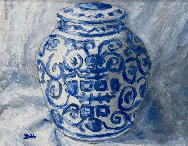 Blue & White Ginger Jar