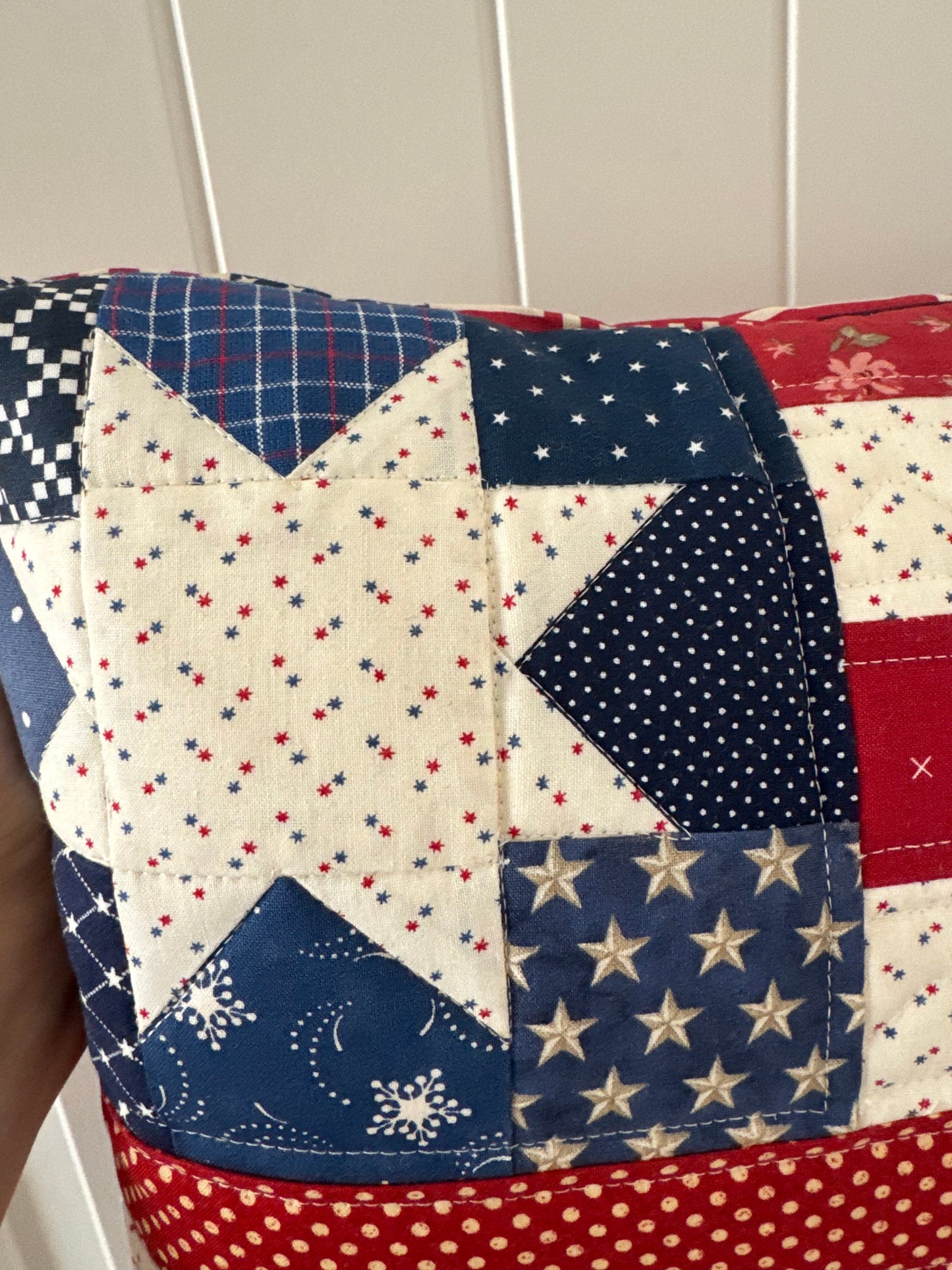 Americana Handmade Accent Pillow