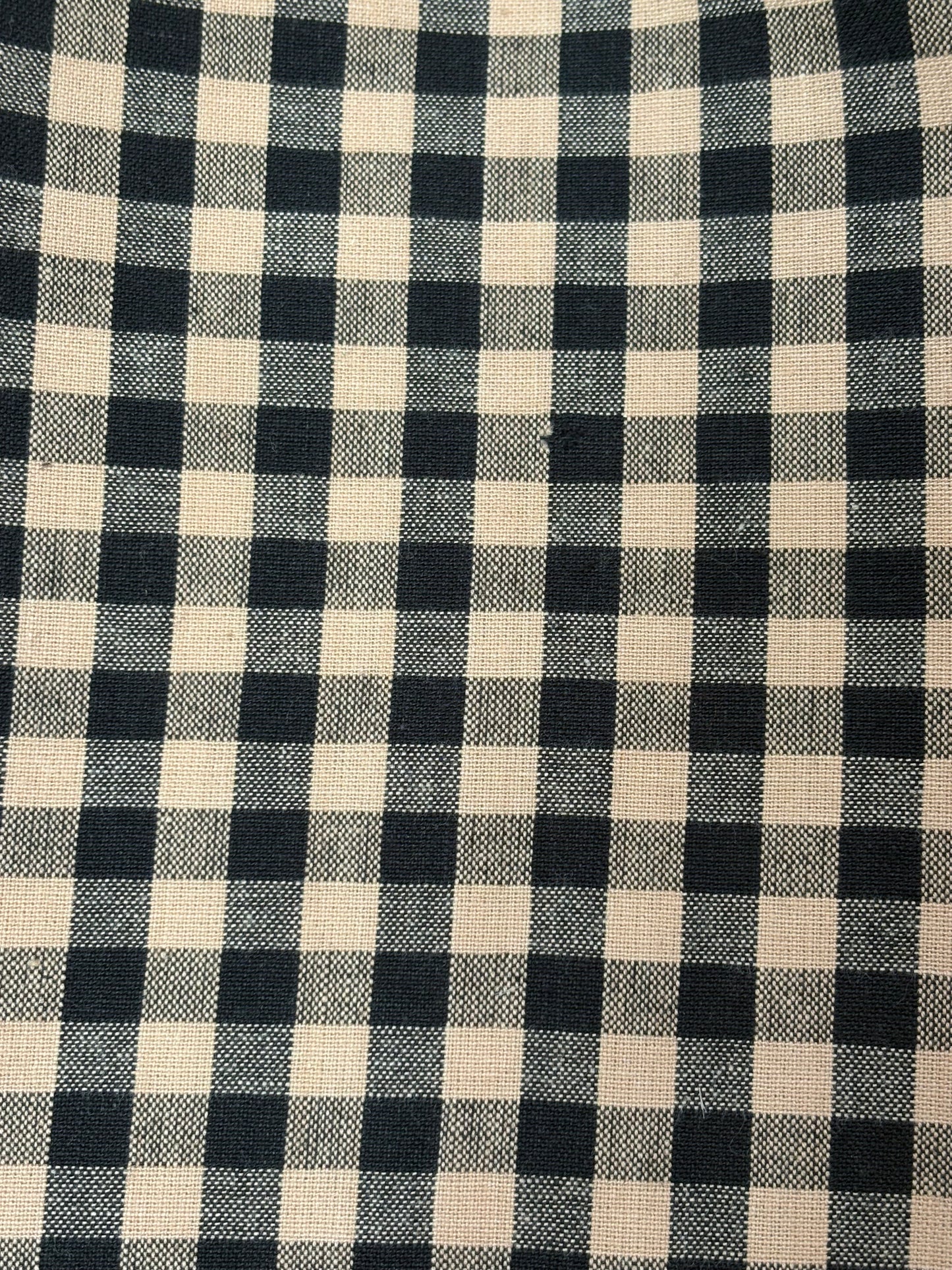 Taupe & Black Checked Grand Bow