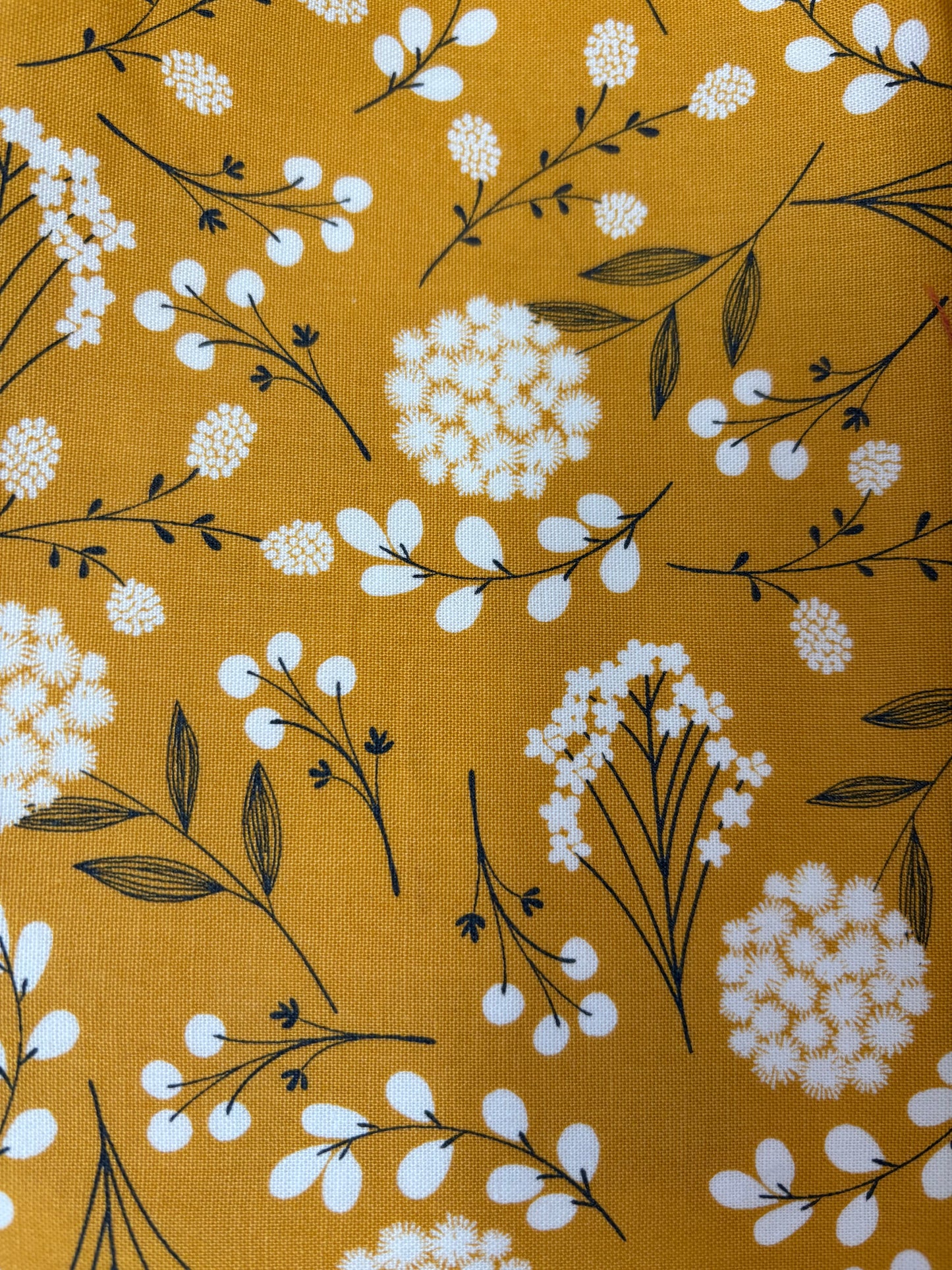 Mustard Floral Grand Bow