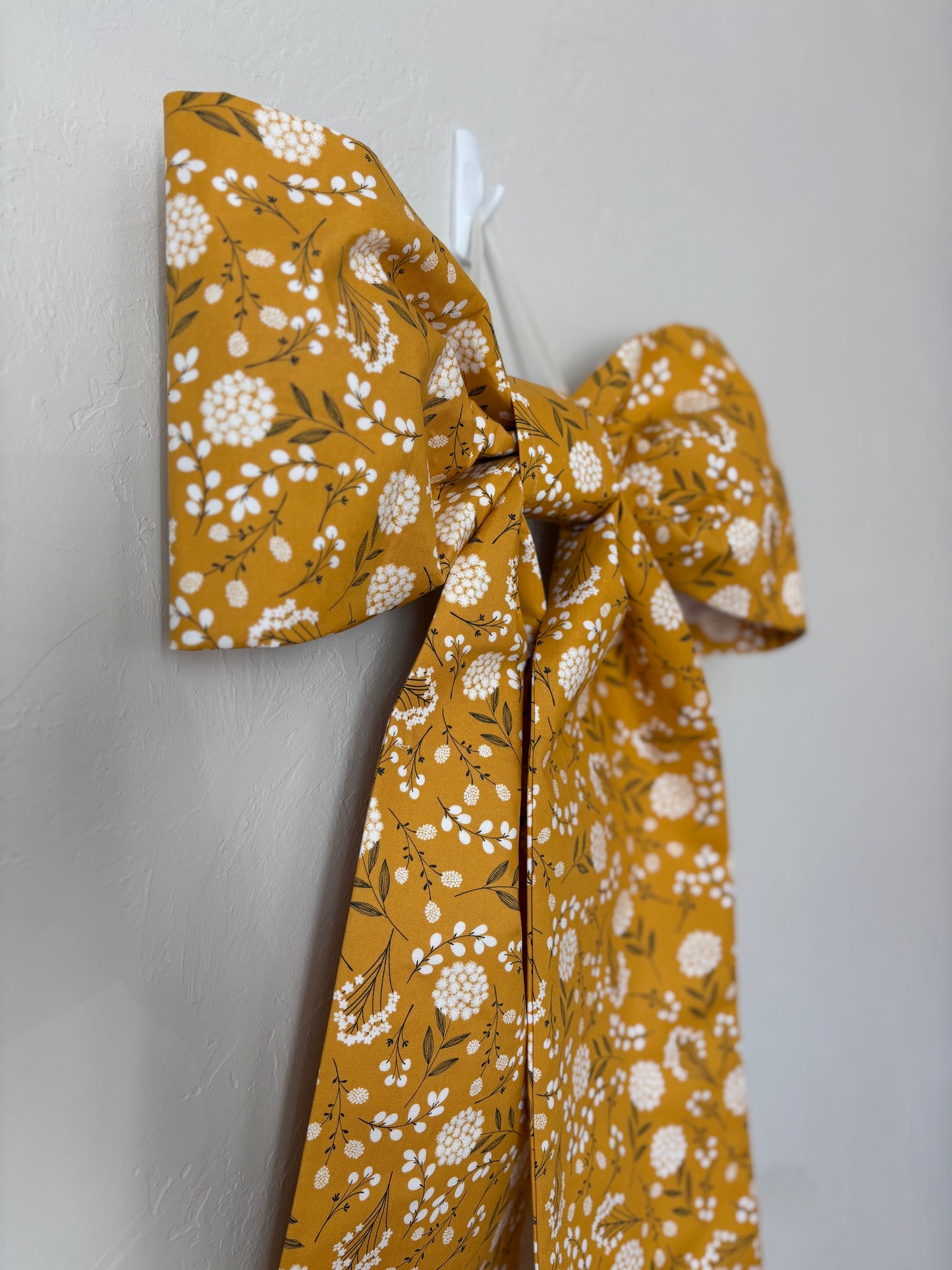 Mustard Floral Grand Bow