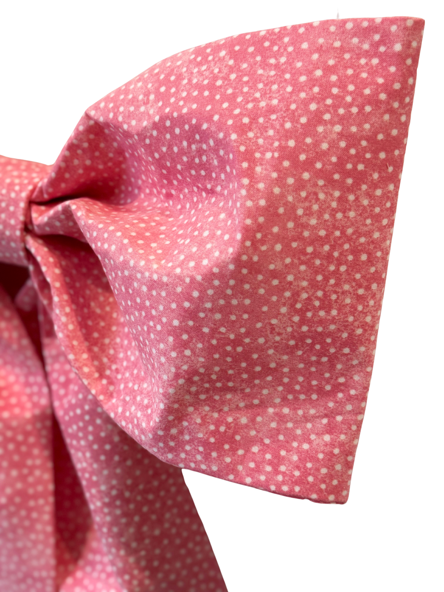 Bright Pink & White Dots Grand Bow