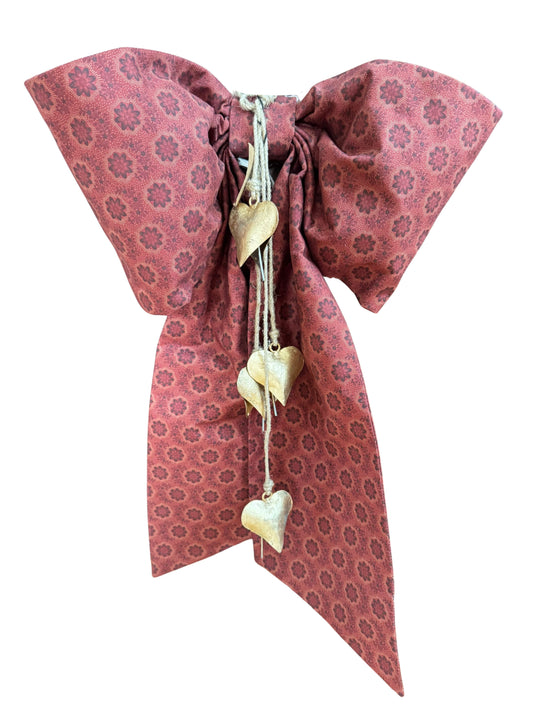 Burgundy with Medallions Grand Bow