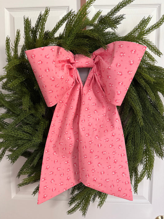 Bright Pink Mini Floral Grand Bow