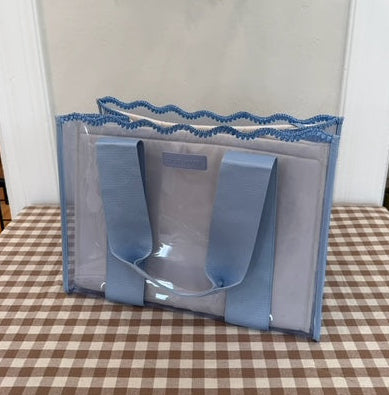 Case Mate Carolina Blue Crochet Wave Tote