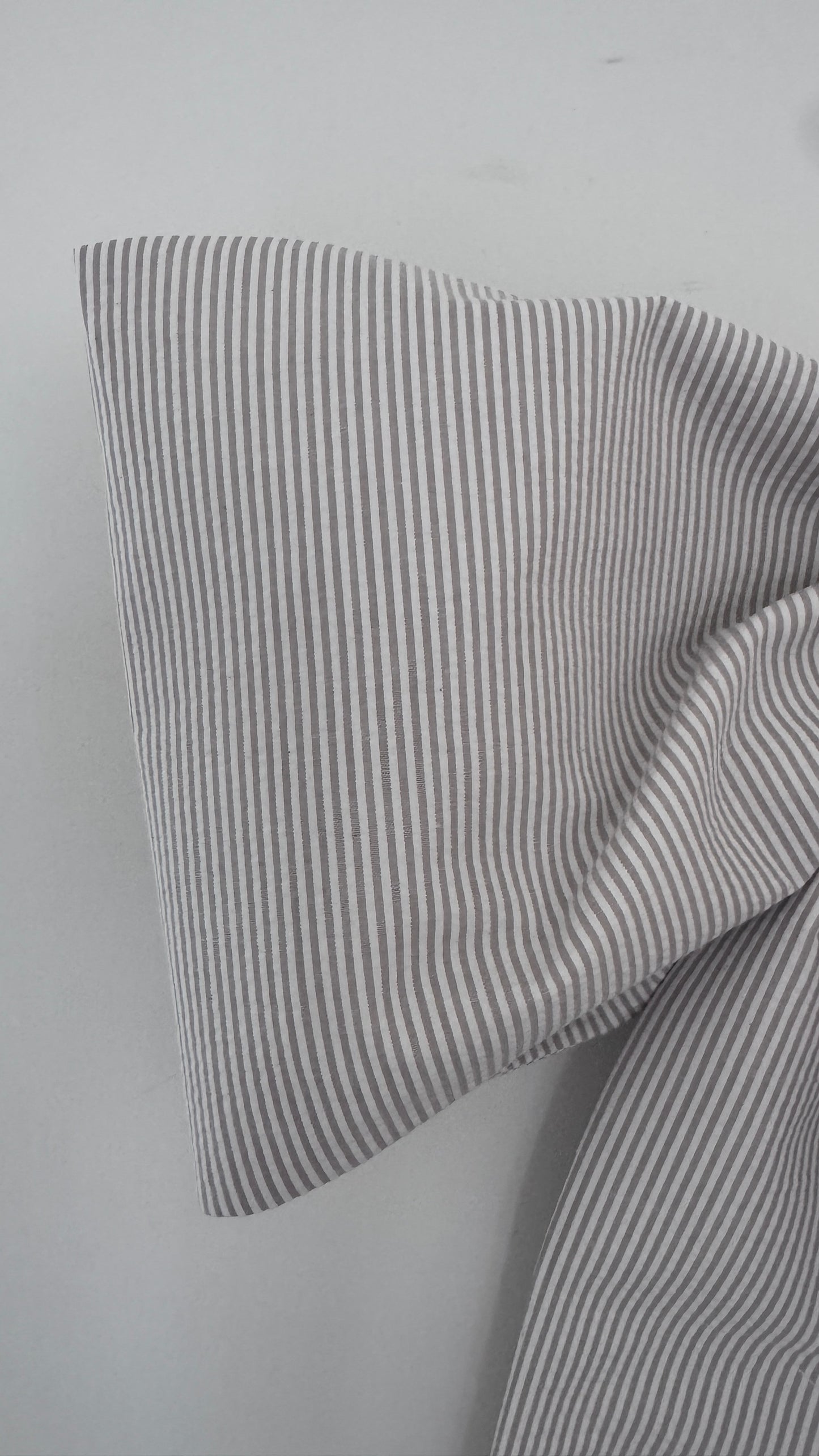Lauren Oviatt Khaki Seersucker Grand Bow