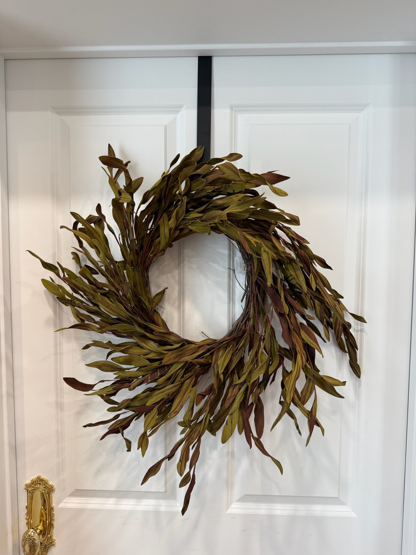 21" Brown & Green Eva Leaf Spray