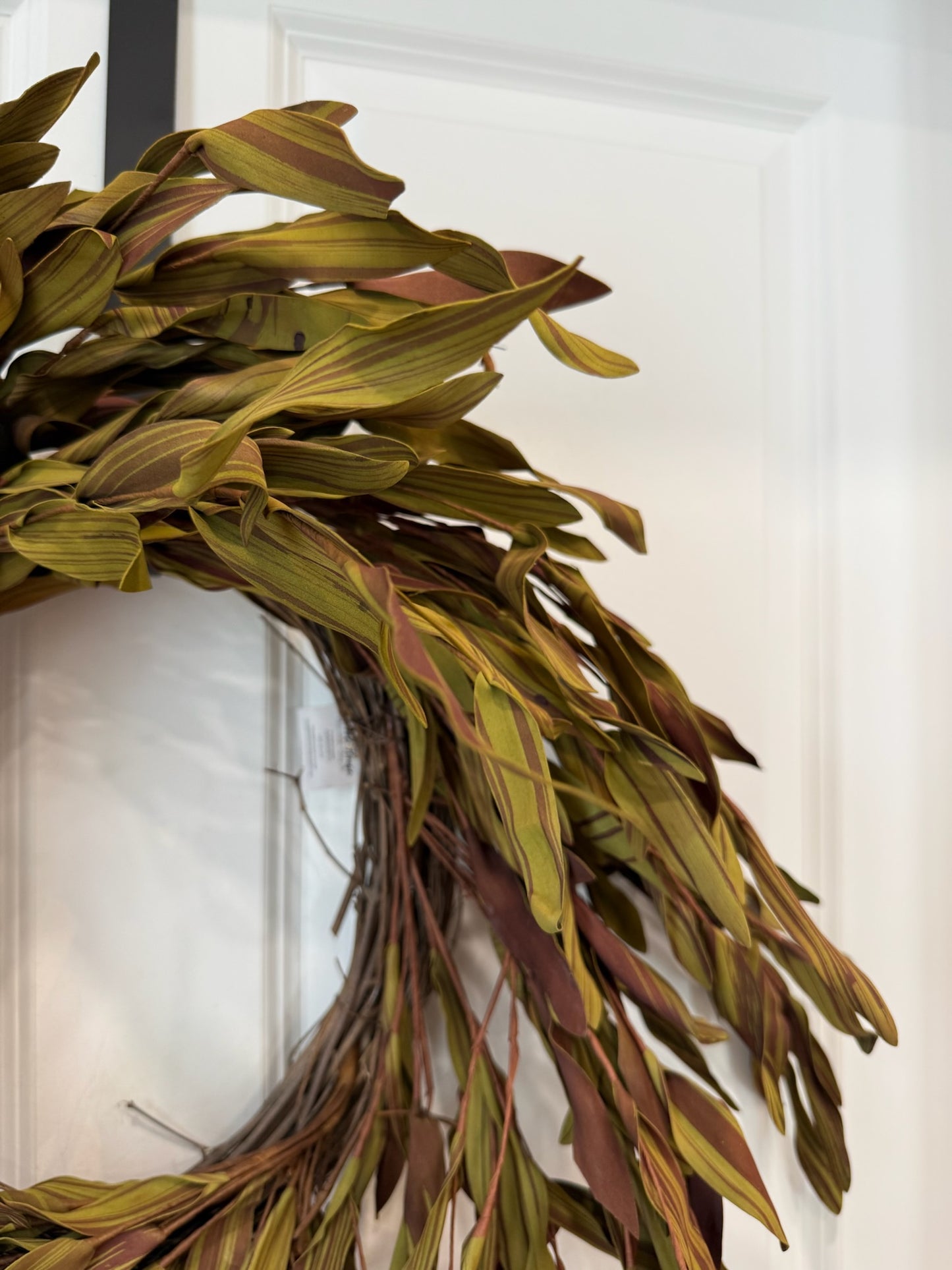 21" Brown & Green Eva Leaf Spray