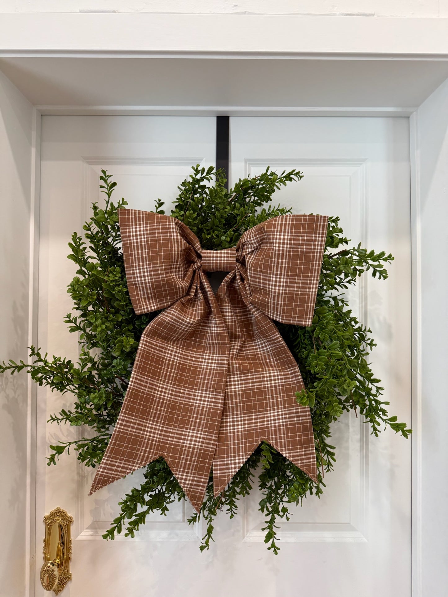 Chestnut Plaid Grand Bow