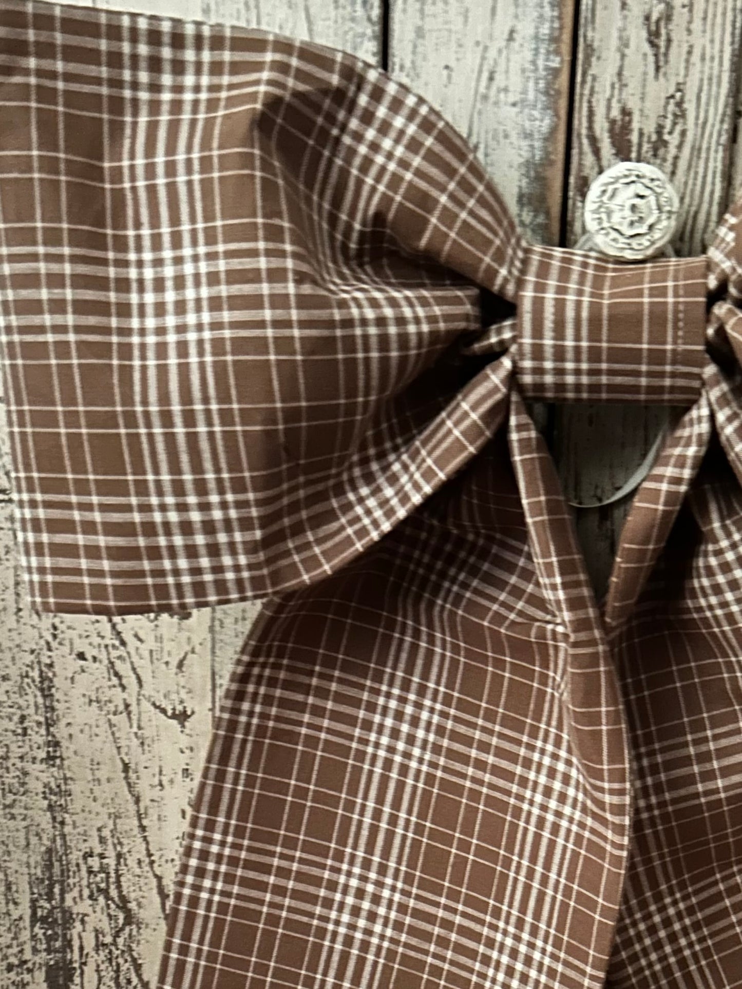 Chestnut Plaid Grand Bow