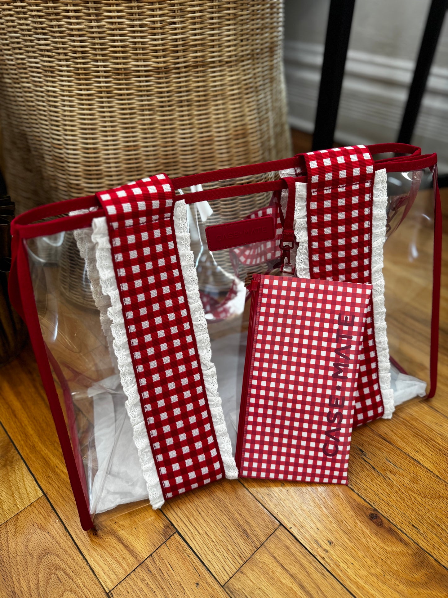 Case Mate Cherry Gingham Tote