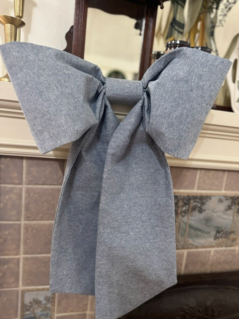 Chambray Essex Linen Grand Bow