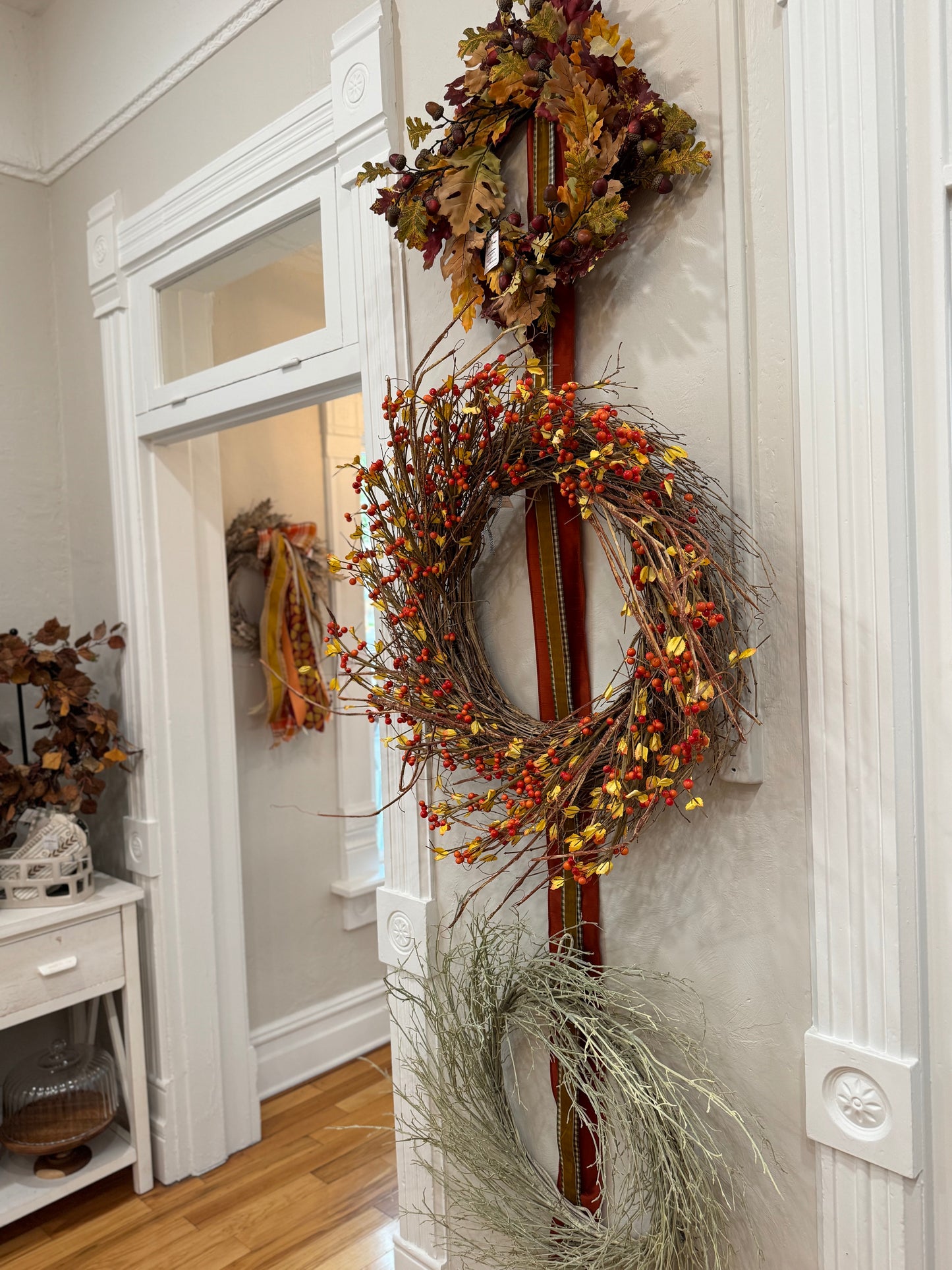 34" Autumn Leaves & Berries
