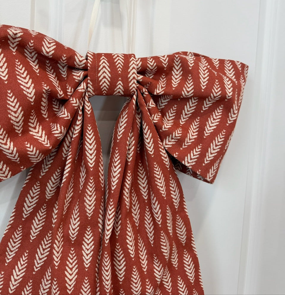 Rust & Cream Accent Grand Bow