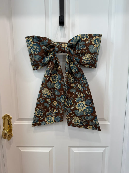 Burgundy & Blue Fall Grand Bow