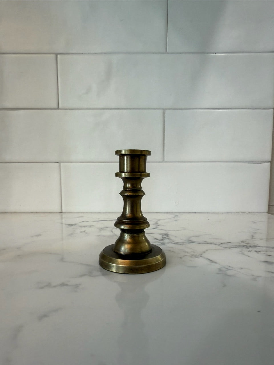 Large 4" Brass Candlestick