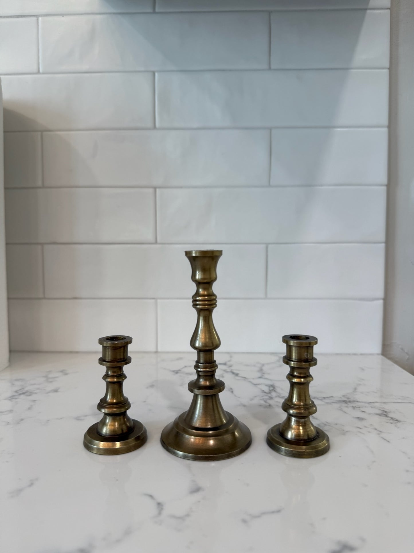Large 4" Brass Candlestick