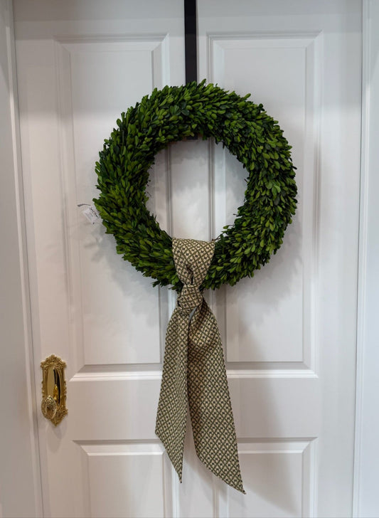 Lauren Oviatt Green Damask Sash