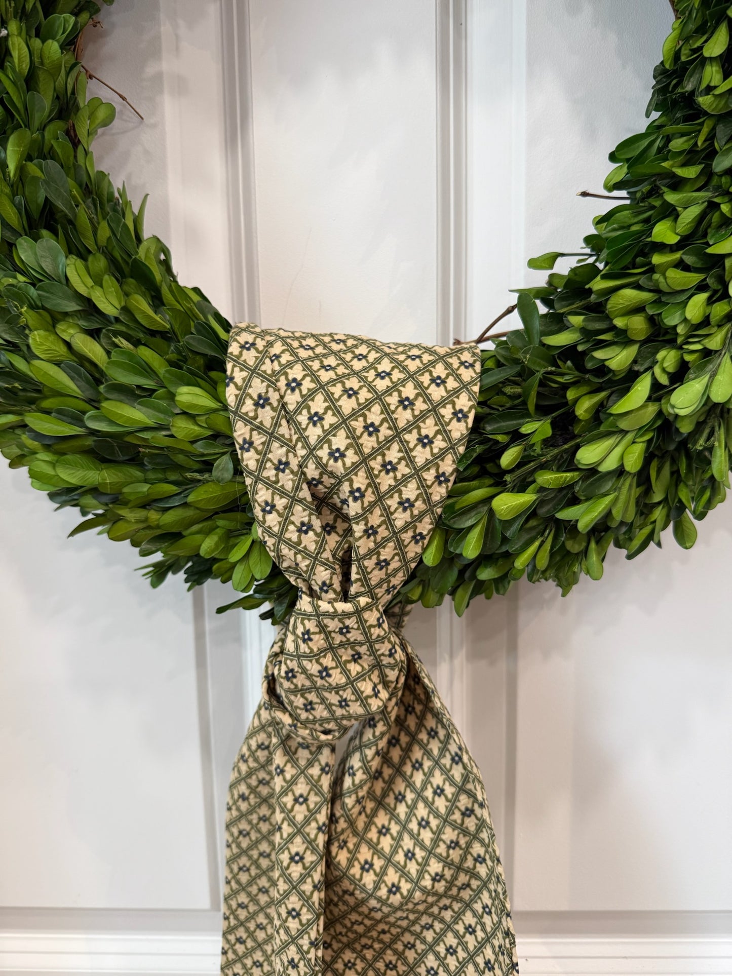 Lauren Oviatt Green Damask Sash
