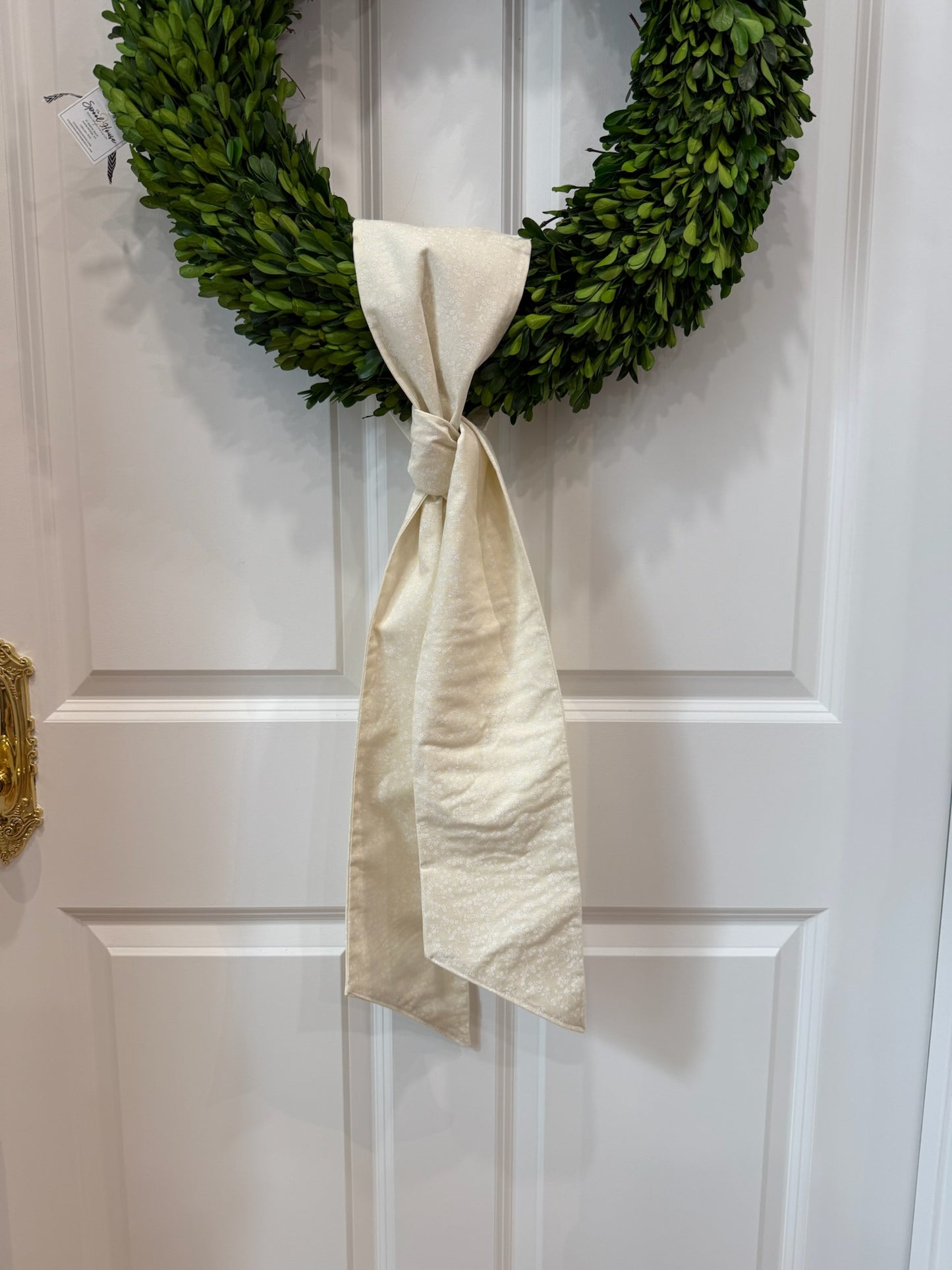 Lauren Oviatt Ivory Floral Sash