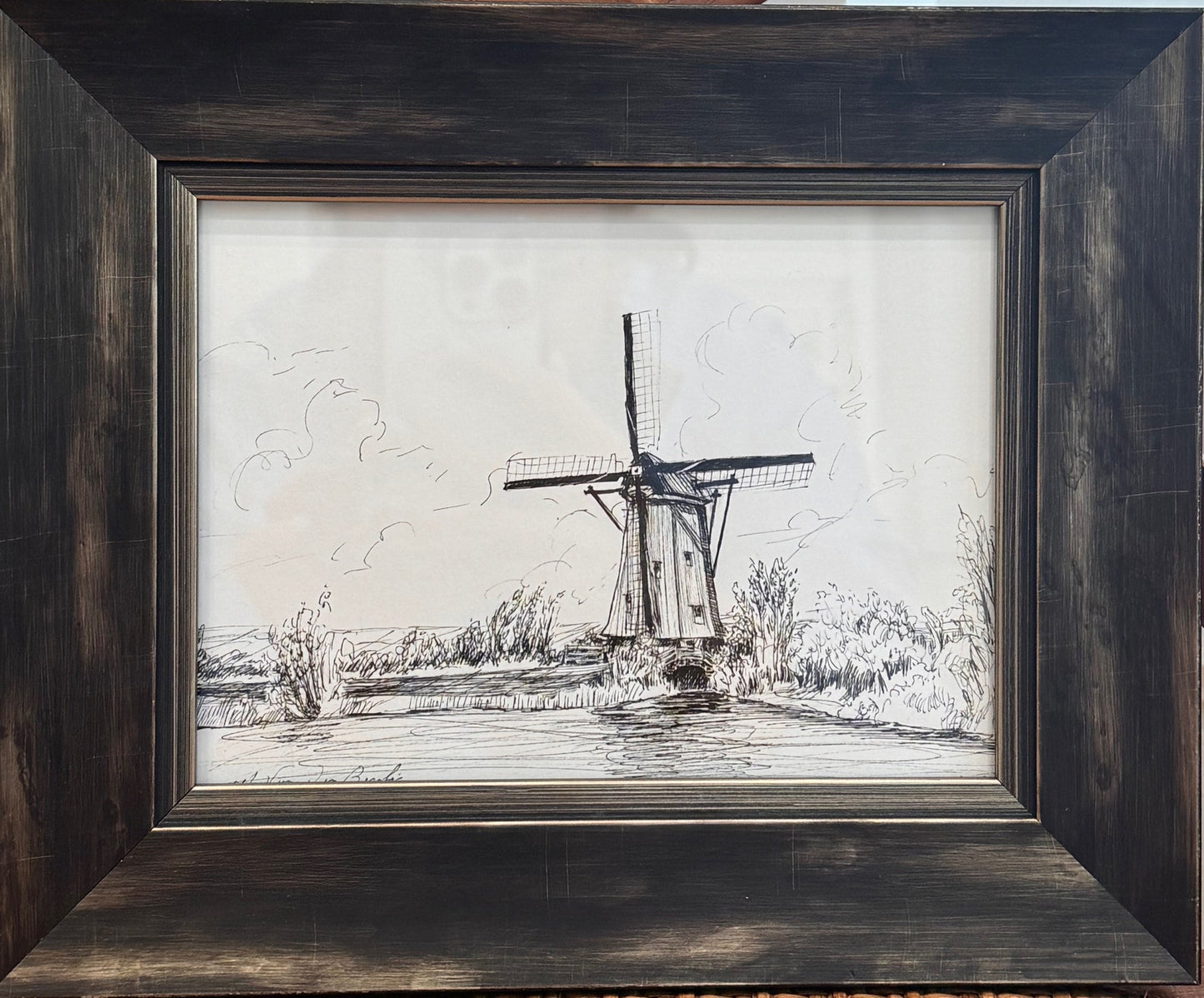 Windmill with Clouds