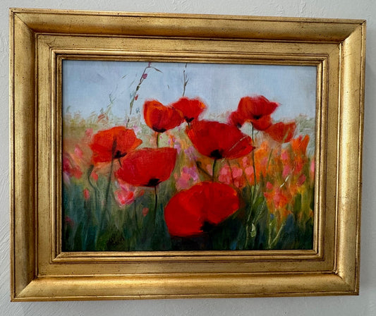 Poppies in Field