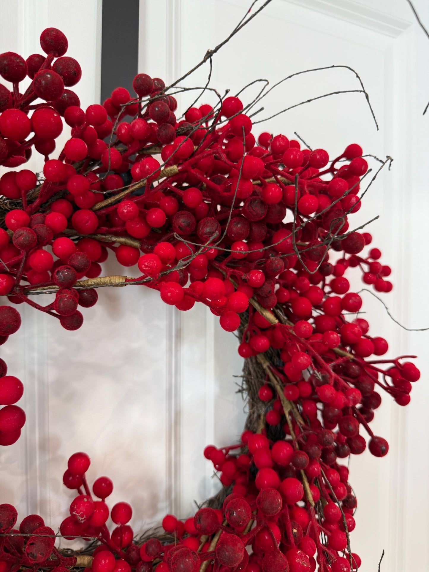 20" Faux Red Berry Wreath