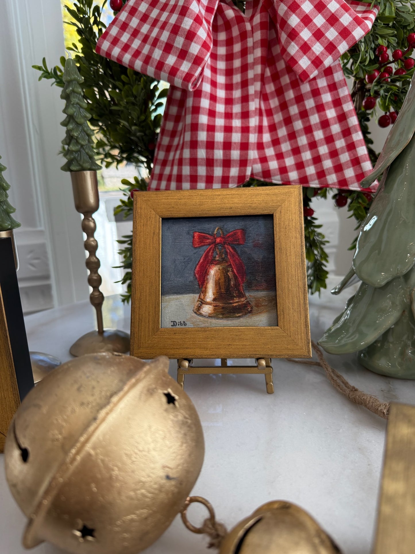 Libby Dibb for Spool House "Bell" 4x4 Framed Giclee