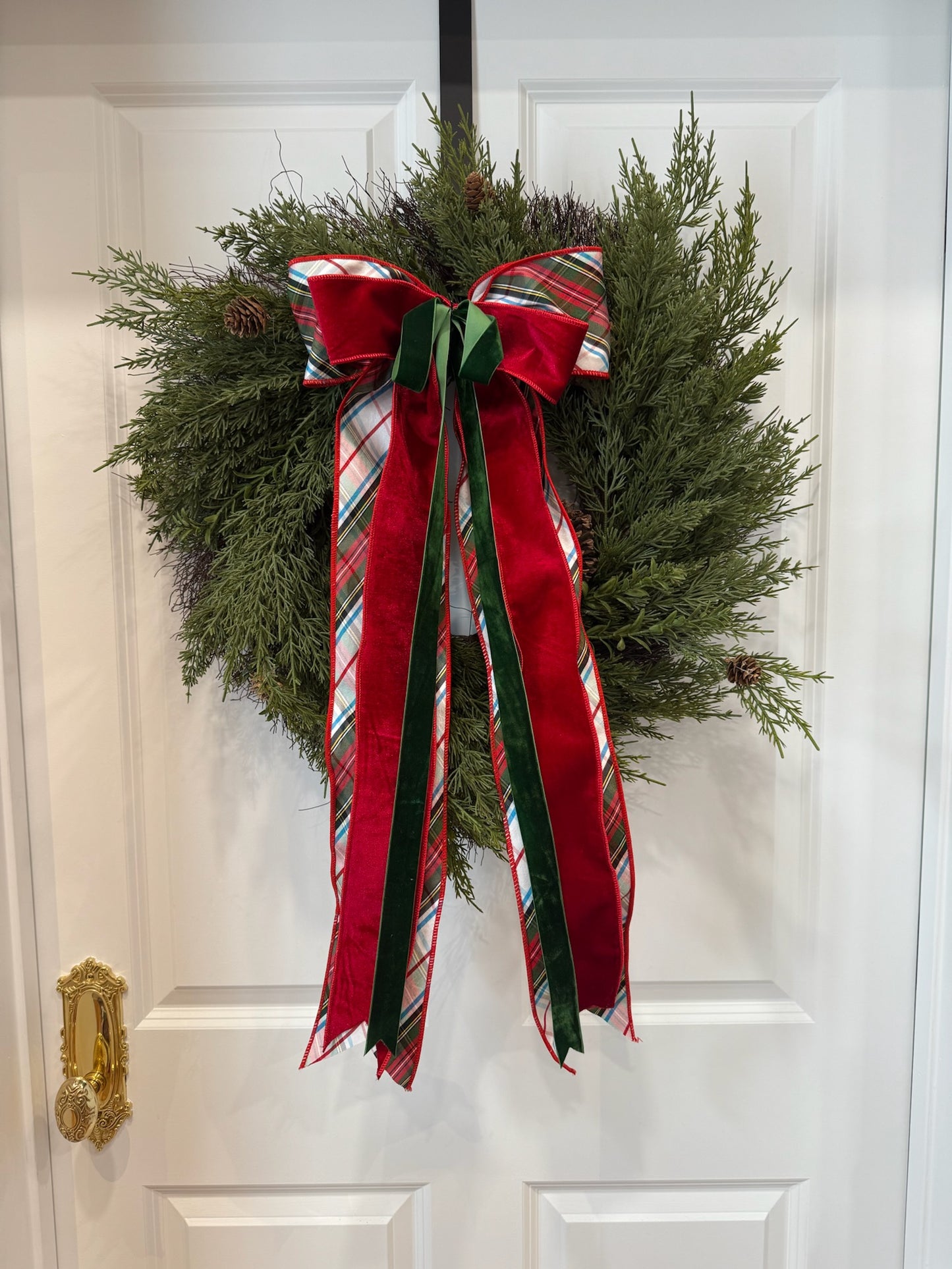 Tartan Holiday Triple Bow