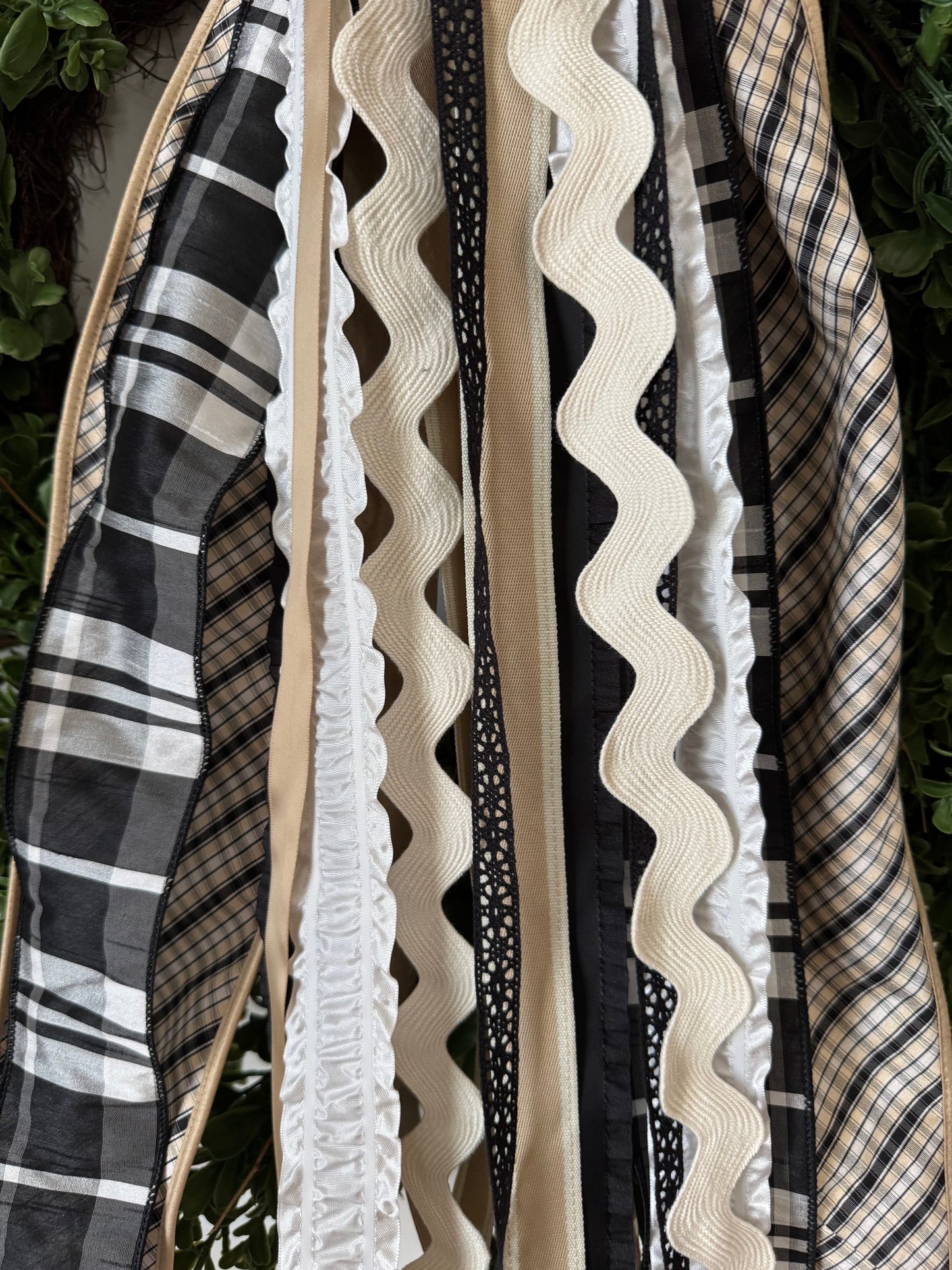 Neutral Plaid with Bow