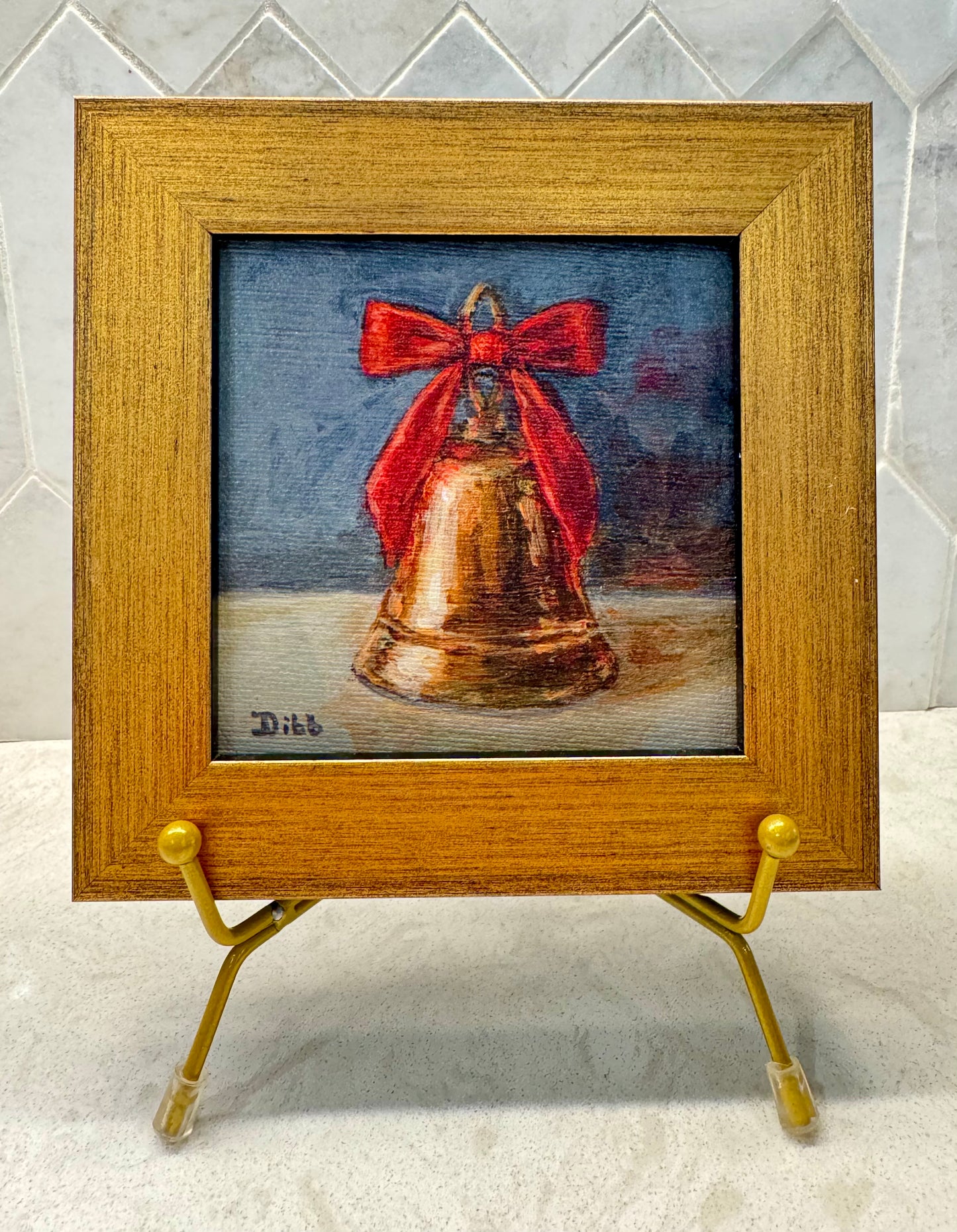 Libby Dibb for Spool House "Bell" 4x4 Framed Giclee