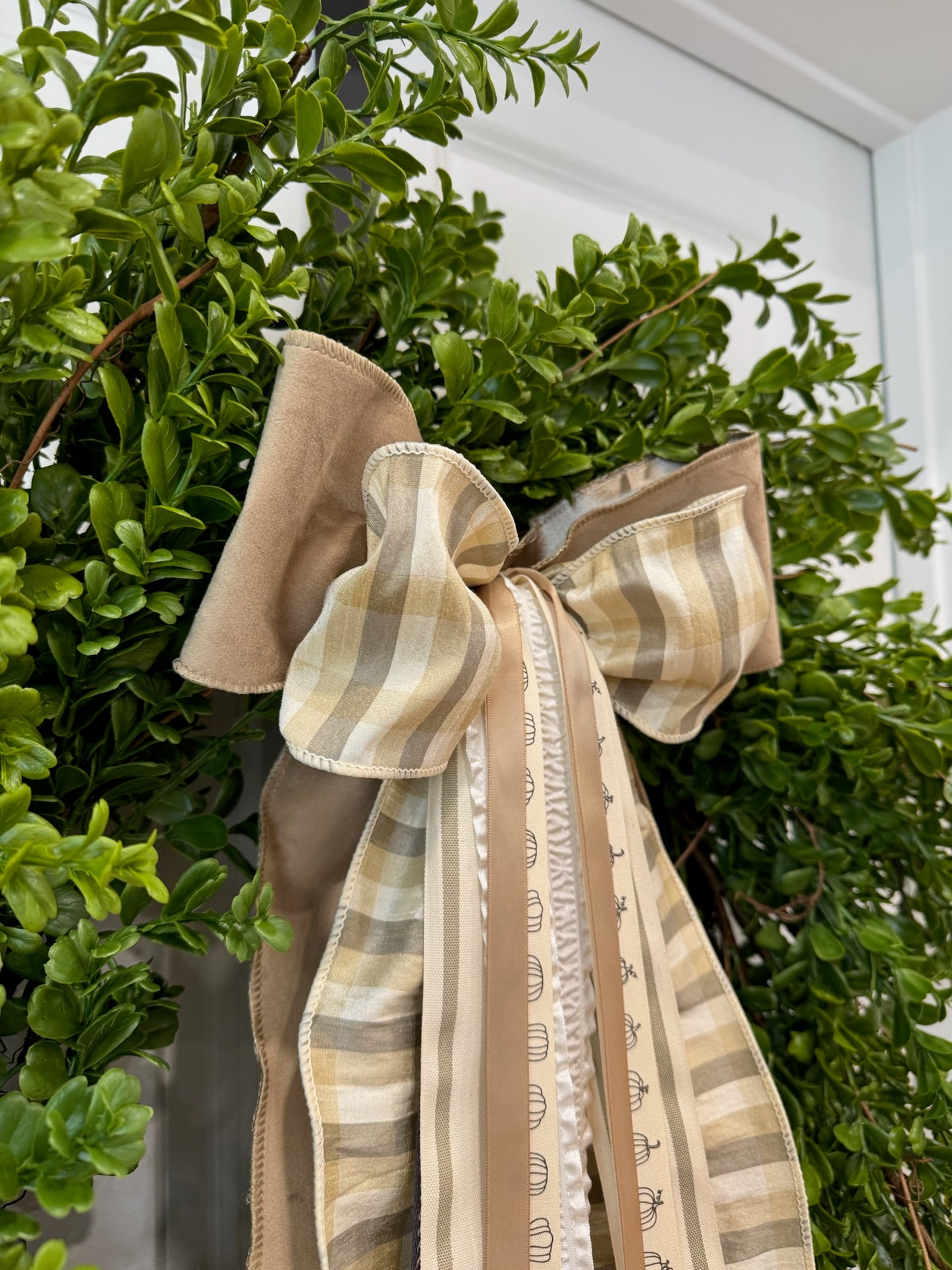 Neutral Pumpkin Plaid