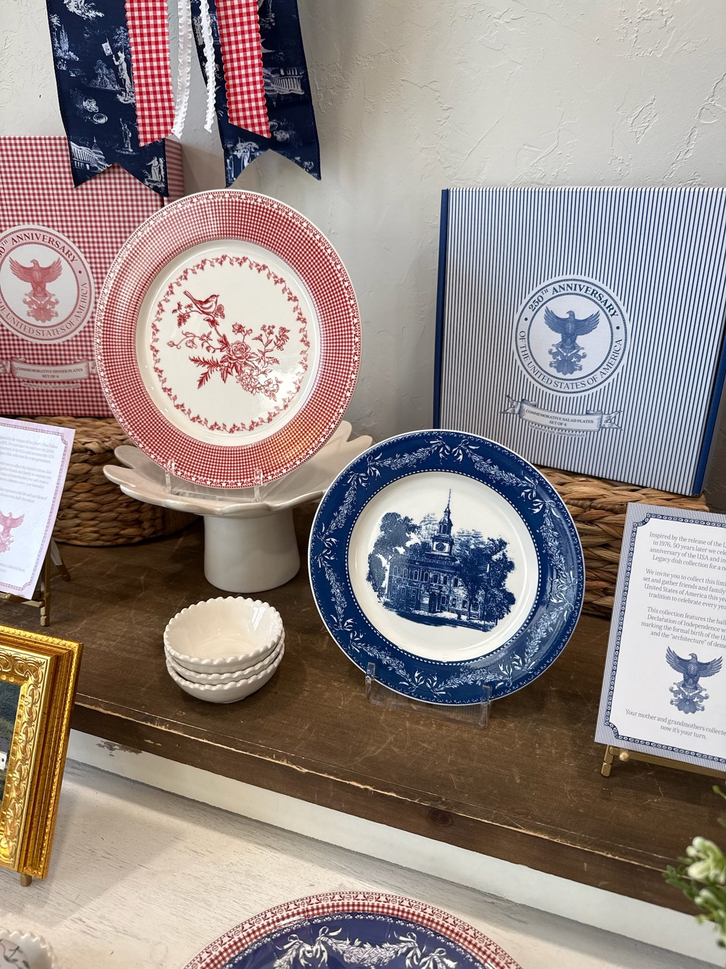 Independence Blue Salad Plates