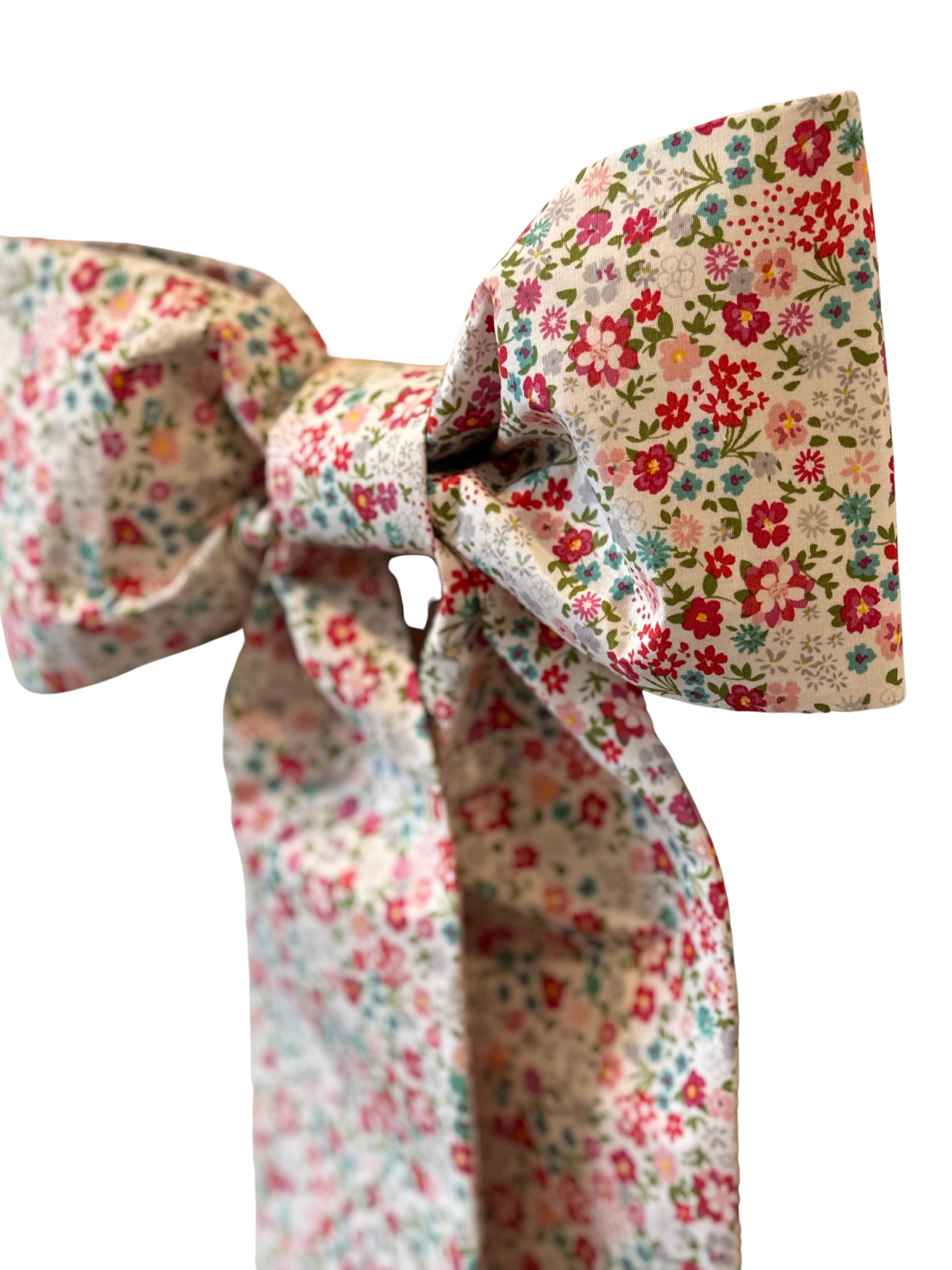 Spring Floral Classic Bow